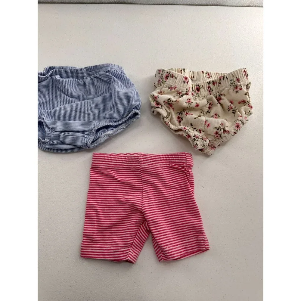 Baby Girls Assorted One piece & Shorts Bundle - Sizes‎ 6M Cotton Blend 15 Piece